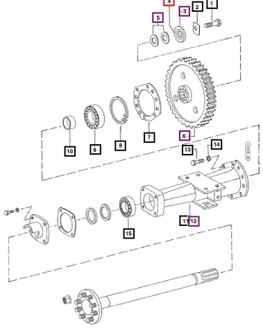 Mahindra Tractor Pin Slotted Spring 005555814R1 Mahindra Direct Parts