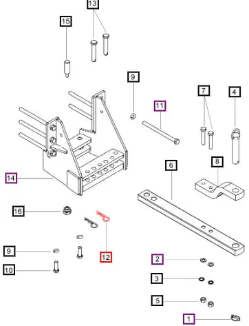Mahindra Tractor Pin Special 25 X 80 SF0900020 Mahindra Direct Parts