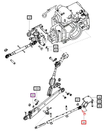 Mahindra Tractor Pin Stabilizer Bracket 007200679D1 Mahindra Direct Parts