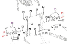 Mahindra Tractor Pin Stabilizer Tractor End E007603091D1 Mahindra Direct Parts