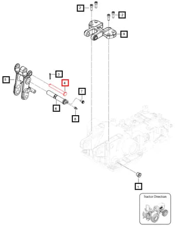 Mahindra Tractor Pin Standard Headed 007207408V1 Mahindra Direct Parts