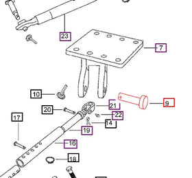 Mahindra Tractor Pin - Strut Stabilizer Pivot 007200605C1 Mahindra Direct Parts