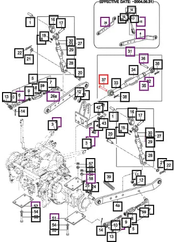 Mahindra Tractor Pin , 19x86 15645220011 Mahindra Direct Parts