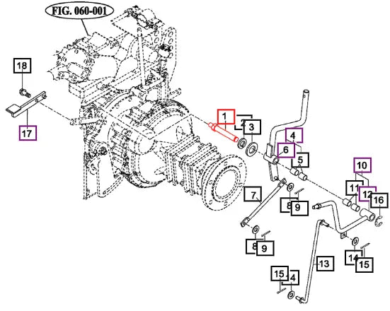 Mahindra Tractor Pin, 115 14722630010 Mahindra Direct Parts