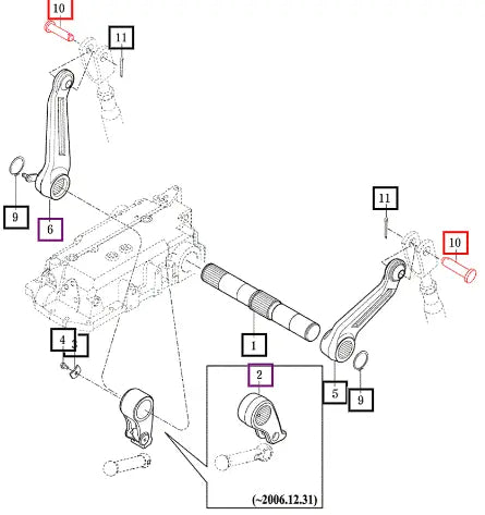 Mahindra Tractor Pin, 19x76 17995200021 Mahindra Direct Parts