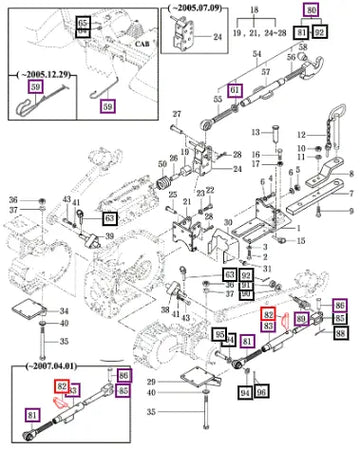 Mahindra Tractor Pin, Comp 17995253200 Mahindra Direct Parts