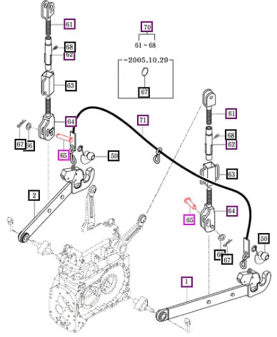 Mahindra Tractor Pin, D30 17995240861 Mahindra Direct Parts