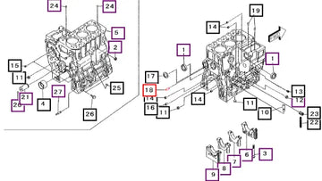 Mahindra Tractor Pin, Dowel MF472404 Mahindra Direct Parts