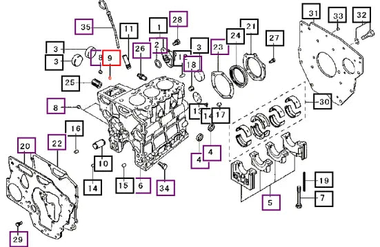 Mahindra Tractor Pin, Dowel MM409645 Mahindra Direct Parts