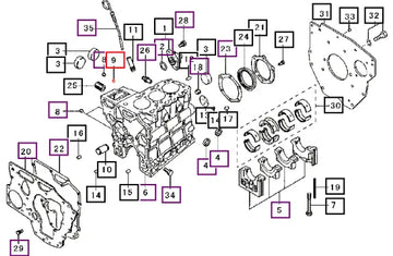 Mahindra Tractor Pin, Dowel MM409645 Mahindra Direct Parts
