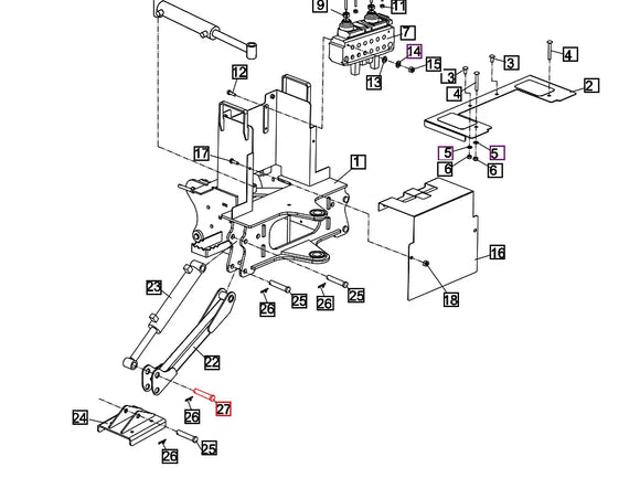 Mahindra Tractor Pin, Foot Y100-203030 Mahindra Direct Parts
