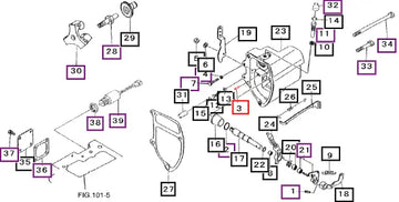 Mahindra Tractor Pin, Grooved K8712630 Mahindra Direct Parts