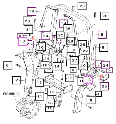 Mahindra Tractor Pin, Hinge 19043903000 Mahindra Direct Parts