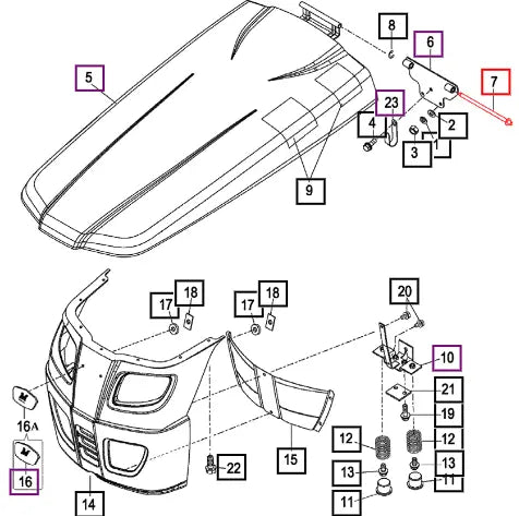 Mahindra Tractor Pin, Hood 14726020030 Mahindra Direct Parts