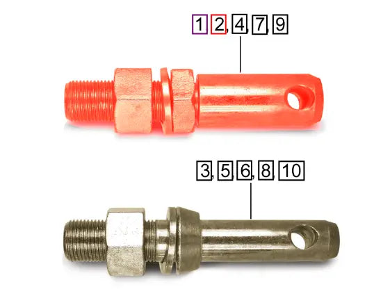 Mahindra Tractor Pin, Implement Cat#1 Adj L1009900079 Mahindra Direct Parts