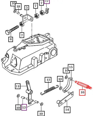 Mahindra Tractor Pin, Link 17995040160 Mahindra Direct Parts