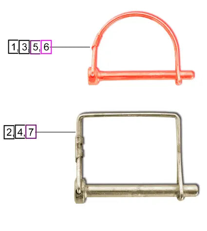 Mahindra Tractor Pin, Lock 3/8 Round L1009900143 Mahindra Direct Parts