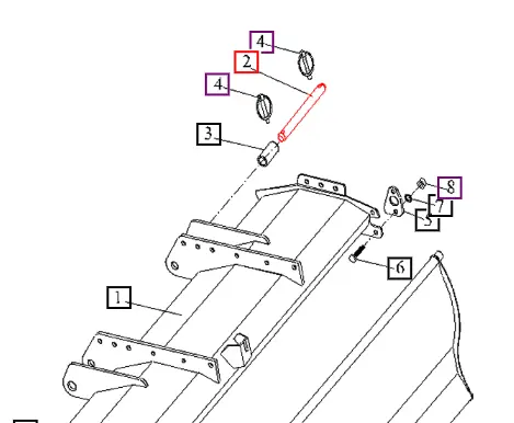Mahindra Tractor Pin, Lower Link ANSYJR145204080 Mahindra Direct Parts