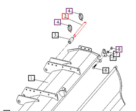 Mahindra Tractor Pin, Lower Link ANSYJR145204080 Mahindra Direct Parts