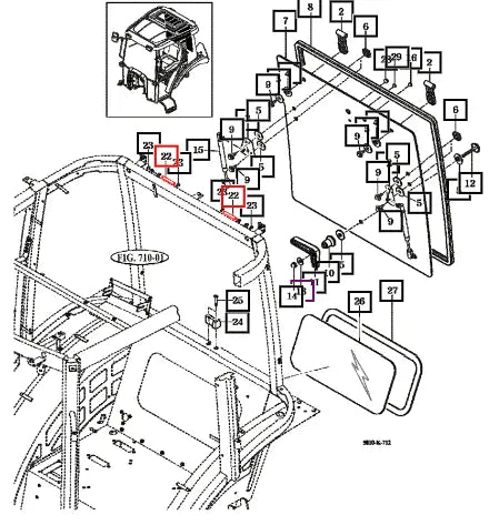 Mahindra Tractor Pin, Rr / Hinge 14527040060 Mahindra Direct Parts