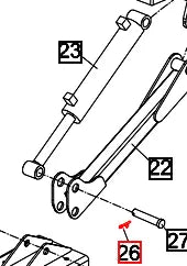 Mahindra Tractor Pin, Split 0832-105035 Mahindra Direct Parts