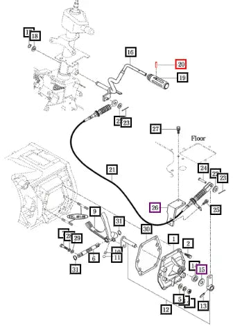 Mahindra Tractor Pin, Spring - 3x20'' V5801403020 Mahindra Direct Parts