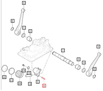 Mahindra Tractor Pin, Spring 6x50 V5801406050 Mahindra Direct Parts