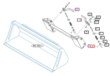 Mahindra Tractor Pin, Spring V5801408028 Mahindra Direct Parts