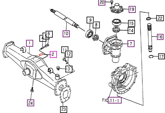 Mahindra Tractor Pin(b) (for Front Axle Housing) V5211010020 Mahindra Direct Parts