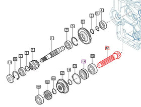 Mahindra Tractor Pinion 7T 11613002110 Mahindra Direct Parts
