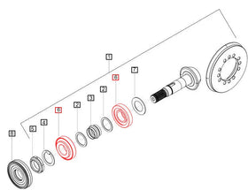 Mahindra Tractor Pinion Bearing 006514836U1 Mahindra Direct Parts