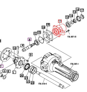Mahindra Tractor Pinion Case 19483116AG0 Mahindra Direct Parts