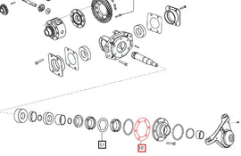 Mahindra Tractor Pinion Centralizing Shim 0.05mm E006505686D1 Mahindra Direct Parts