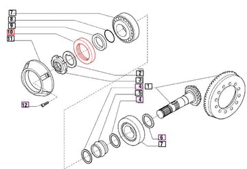 Mahindra Tractor Pinion Seal 006500416C1 Mahindra Direct Parts