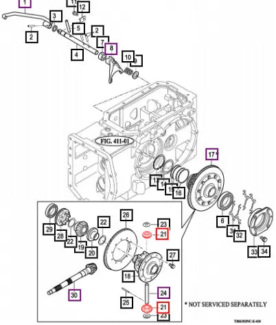 Mahindra Tractor Pinion, Diff 12 16703180040 Mahindra Direct Parts