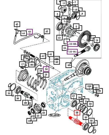 Mahindra Tractor Pinion, Lh Wheel 19963030280 Mahindra Direct Parts