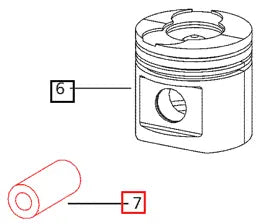 Mahindra Tractor Piston Pin 000020418E05 Mahindra Direct Parts