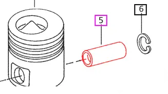 Mahindra Tractor Piston Pin 005551054R2 Mahindra Direct Parts