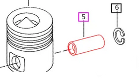 Mahindra Tractor Piston Pin 005551054R2 Mahindra Direct Parts