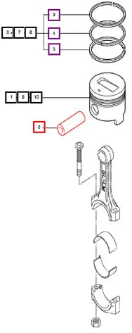 Mahindra Tractor Piston Pin 31n17 00800 006053060N01 Mahindra Direct Parts