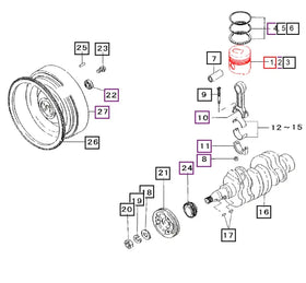 Mahindra Tractor Piston Standard Bore 31N1706100 Mahindra