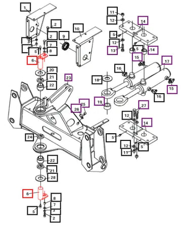 Mahindra Tractor Pivot Pin ATI81592 Mahindra Direct Parts