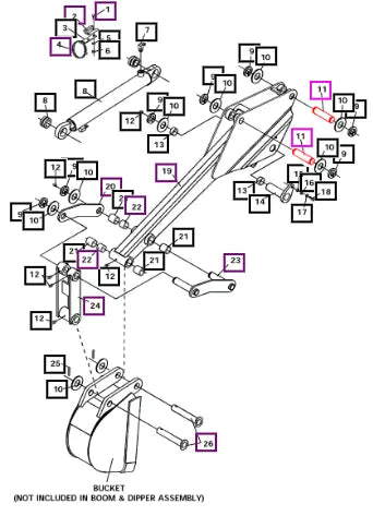 Mahindra Tractor Pivot Pin ATI86608 Mahindra Direct Parts