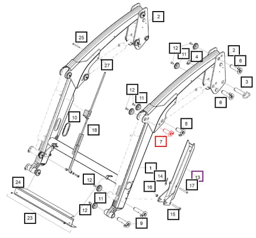 Mahindra Tractor Pivot Pin D 30 L 81 60032041ALO Mahindra Direct Parts