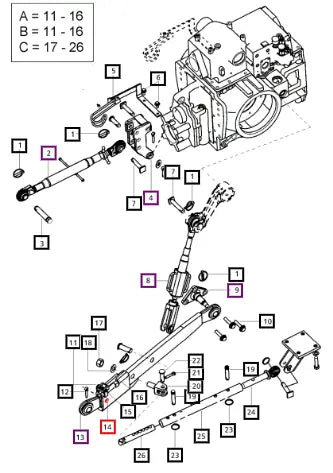 Mahindra Tractor Pivot Pin Dia. 16 X 51 007201985D1 Mahindra Direct Parts