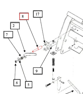 Mahindra Tractor Pivot Pin KMW13043067 Mahindra Direct Parts