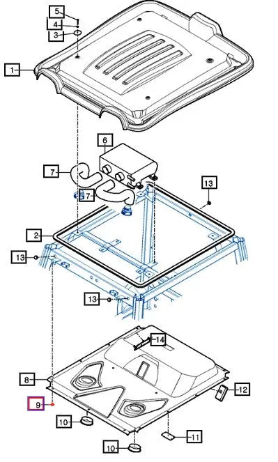 Mahindra Tractor Plastic Liner/Panel Push Pin Rivet Retainer 17686040030 Mahindra