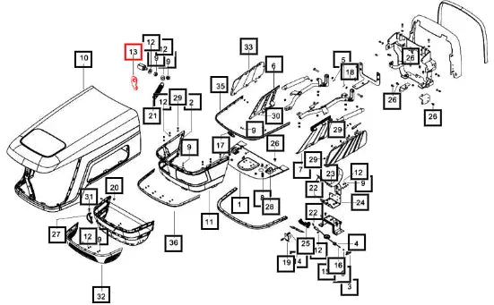 Mahindra Tractor Plate Differential External Spring Mount 0P6511351U1 Mahindra Direct Parts