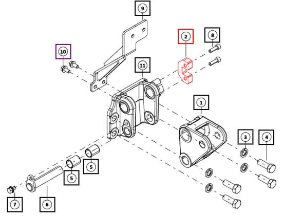 Mahindra Tractor Plate Locking Load Pin 007220117V01 Mahindra Direct Parts