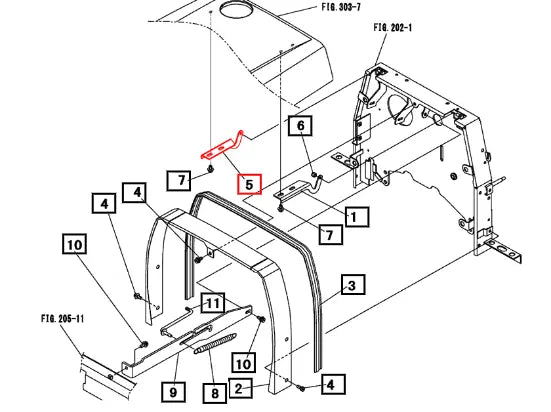 Mahindra Tractor Plate Rh 19461133AG0 Mahindra Direct Parts